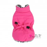 Pretty Pet Drawstring Waist Jacket Hot Pink